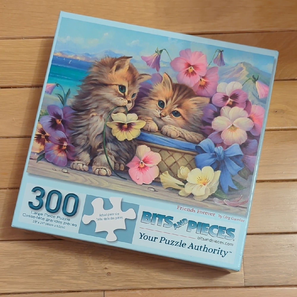Bits And Pieces 300 Large Puzzle Friends Forever Oleg Gavrilov Cat Cats Kittens